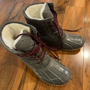Gray Duck Boots